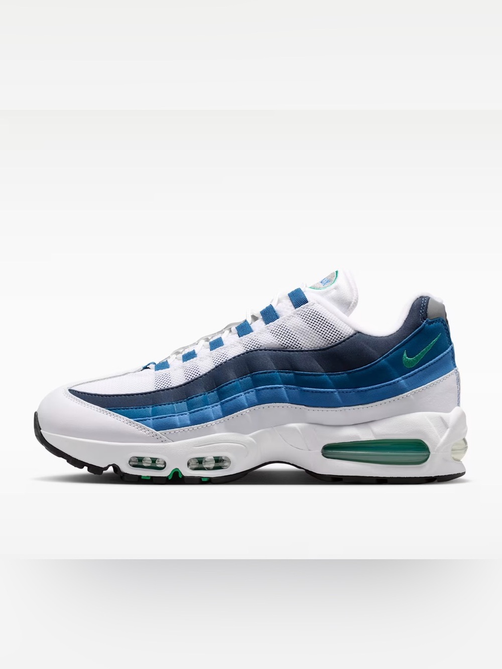 Nike Air Max 95 White Navy Blue Gradient Sneaker